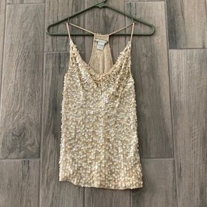 Peter Nygard sequin racer back tank top